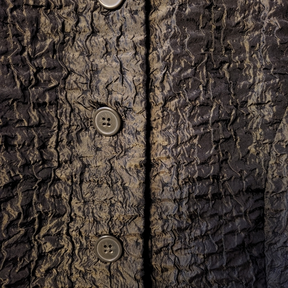 ✨ Vtg 90s Coldwater Creek Popcorn Jacket | M 💚 - Picture 4 of 7